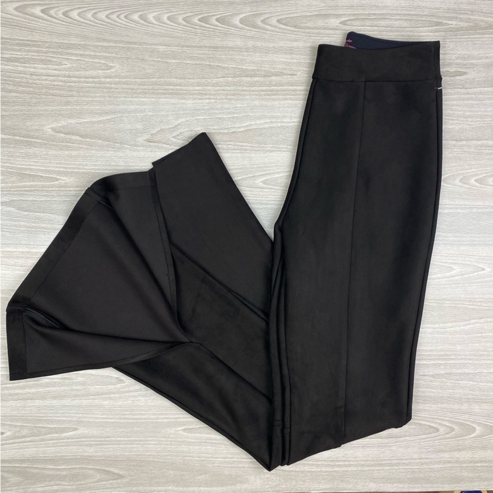 Commando Faux Suede High Waist Front Split Flare Pants Size Small - Picture 9 of 16